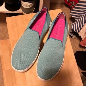 Rothy's Blue Slip-On Sneakers
